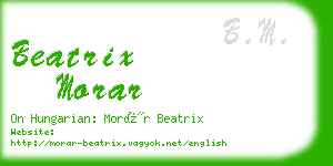 beatrix morar business card